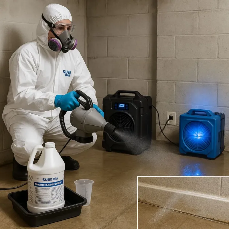 Sanitization and Odor Removal process in Mendota Heights, MN